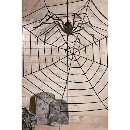 Halloween Hallowen Cadılar Bayramı Örümcek Ağı siyah 250*250cm
