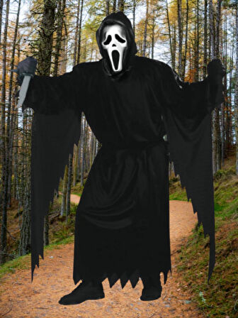 Halloween Cadılar Çığlık Kostümü Çocuk -Yetişkin 