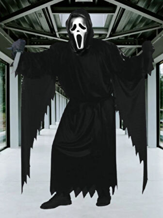 Halloween Cadılar Çığlık Kostümü Çocuk -Yetişkin 