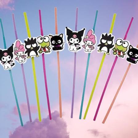Pipet KUROMİ körüklü 10 lu artistik Doğum Günü Pipeti