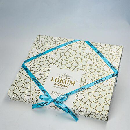 Kaplamalı Duble Kavrulmuş Antep Fıstıklı Mini Lokum 500g