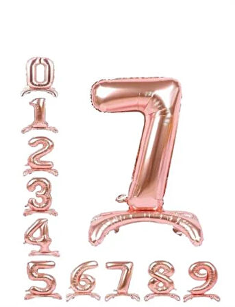 Folyo Rakam 3 rosegold AYAKLI 32 İNÇ