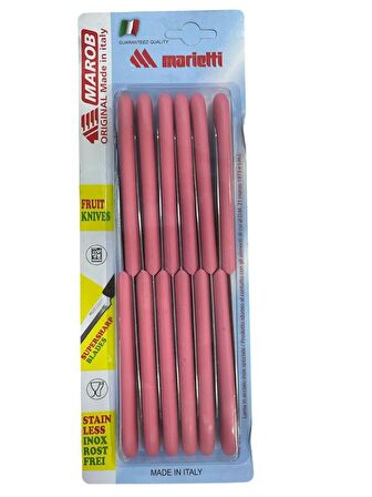 Marob 12'li Meyve Bıçağı Pembe 20K12P