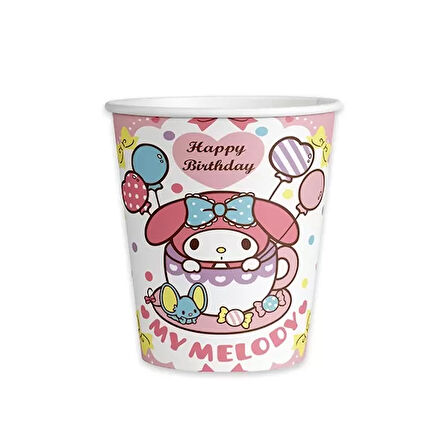 Bardak My Melodi-Kuromi 8li karton bardak