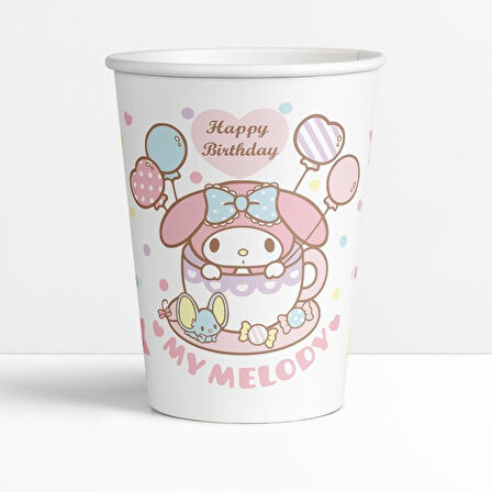 Bardak My Melodi-Kuromi 8li karton bardak