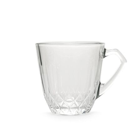Paşabahçe 55733 Mercan 6'lı Kulplu Çay Fincanı 160ml