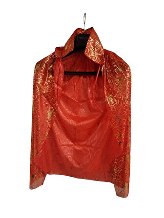 Hallowen pelerin şapka Kırmızı Örümcek Ağlı