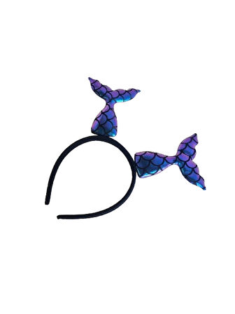 Mor-Mavi Renk Yansımalı Deniz Kızı Kuyruğu Taç