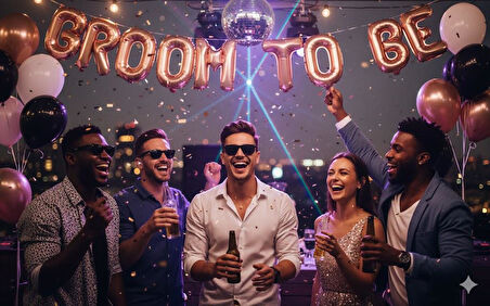 Damat Gözlüğü Lüks Siyah Düz Kare Gözlük Bekarlığa Veda Gözlük 