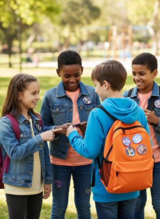 6'lı Lisanslı K-pop Hunterix Demon Hunters İblis Avcıları Yaka Çanta Rozeti Pin - Orijinal Fan Aksesuarı - Yüksek Kalite Koleksiyon Ürünü