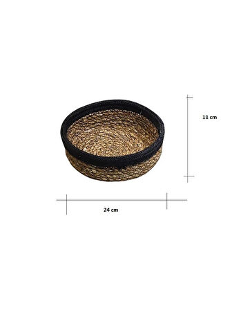 Panalı Naturel Yuvarlak Sepet XL Boy