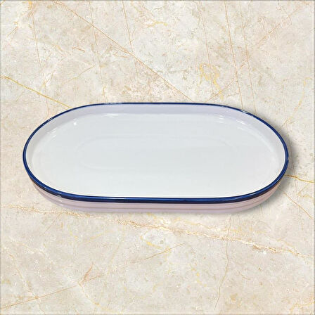 Arow Porselen Sunumluk Oval Tabak 33x18cm TR3439