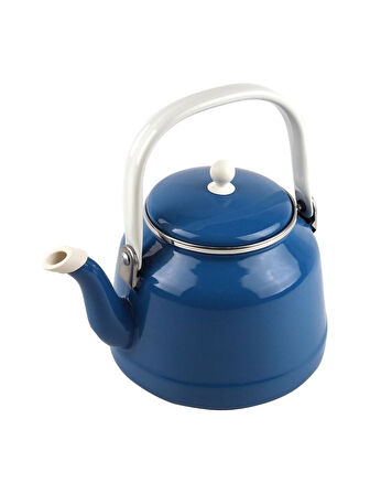Alev Vintage Emaye Demlik Kettle 1Lt Lacivert
