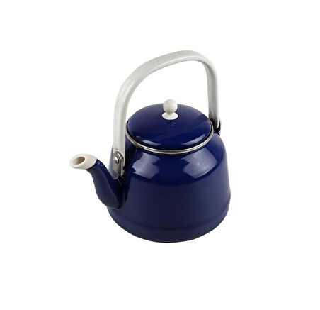 Alev Vintage Emaye Demlik Kettle 1,5Lt Lacivert