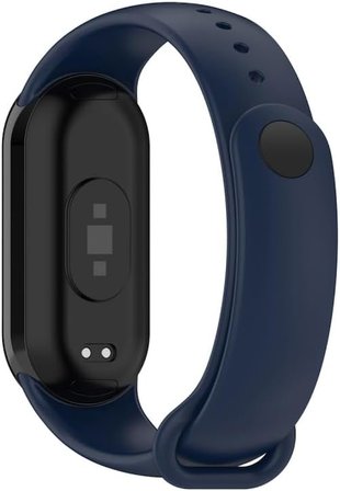 Xiaomi Mi Band 8 Mi Band 9 Mi Band 10 ile Uyumlu Silikon Kordon Kayış Metal Pimli