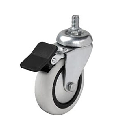 Hts 354- Döner 3/8 Vidalı Frenli Mobilya Tekeri Çap : 74 Mm 4 Ad.