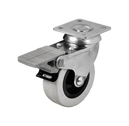 Hts 254- Döner Tablalı Frenli Mobilya Tekeri Çap : 52 Mm 4 Ad.
