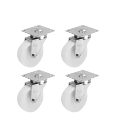 Hts 341- Polyamid Makaralı Tablalı 75x25 Teker 4 Ad.