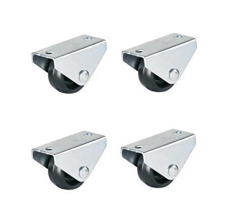 Hts 101- Sabit Tablalı Mobilya Tekeri Çap : 28 Mm 4 Ad.