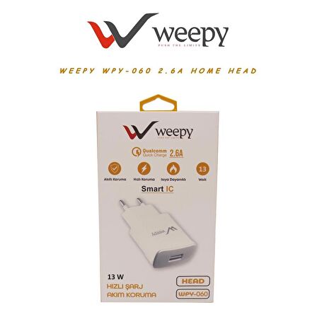 Weepy Wpy-060 Hızlı Şarj Aleti Beyaz