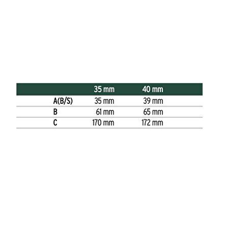İto Çelik Banyo-Wc Kapı Kilitleri 760/Rk Rulmanlı 40 Mm