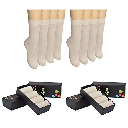 8 Çift Bambu Kadın Çorap Yumuşak Nefes Alan Terletmez Kaymaz Dayanıklı Bambu Çorap