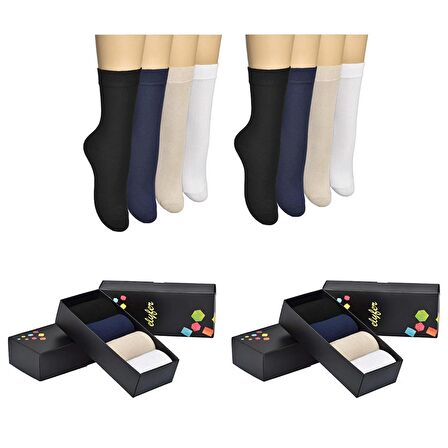8 Çift Bambu Kadın Çorap Yumuşak Nefes Alan Terletmez Kaymaz Dayanıklı Bambu Çorap