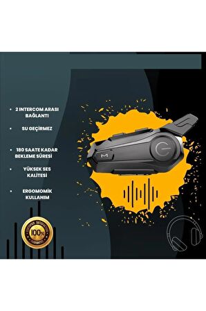 Motosiklet Bluetooth Interkom Intercom(su geçirmez)