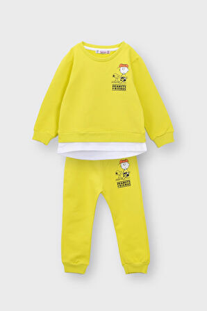 Peanuts Friends Bebek Eşofman Takımı (Aslan Desenli) 1-3 Yaş