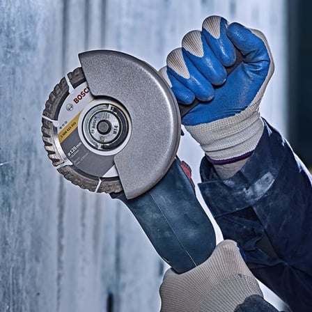 Professional Accessories Standard Seri Genel Yapı Malzemeleri İçin Turbo Segmanlı Elmas Kesme Diski 115 mm, Gri