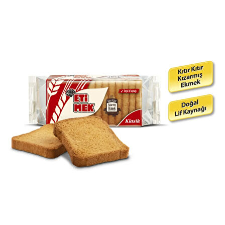 Eti Etimek Klasik Kızarmış Ekmek 143 g x 6 Adet