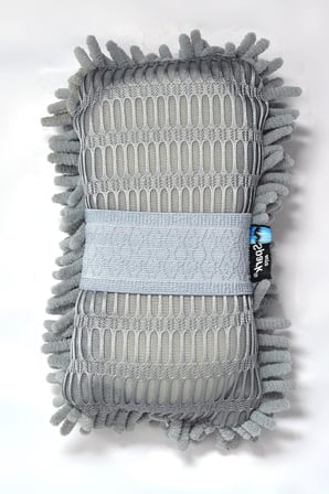 7040 Mikrofiber Şönil Oto Temizlik &amp; Yıkama ve Kurulama Süngeri 8x23 cm. GRİ