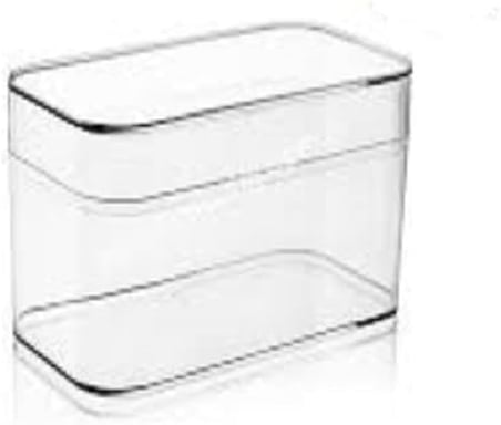 KRİSTAL MİKA ŞEFFAF DİKDÖRTGEN TATLI VE TİRAMİSU KABI-KAPAKLI 280CC 10 ADET