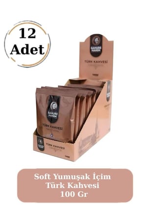 Premium Taze Öğütülmüş Bol Köpüklü Soft Yumuşak İçim Türk Kahvesi 100 Gr 12'li