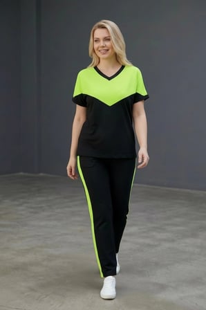Neon Renk Detaylı Takım
