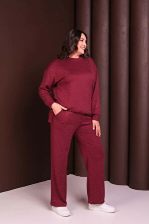 Önü Taş Baskılı Alt-Üst Takım