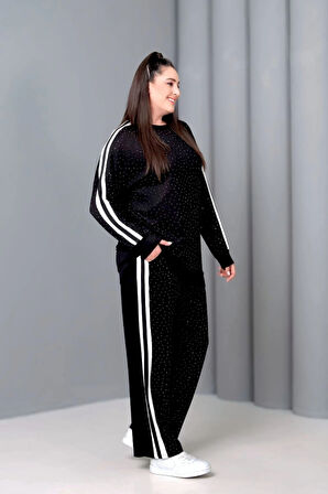 Önü Taş Baskılı Yanı Şeritli Takım