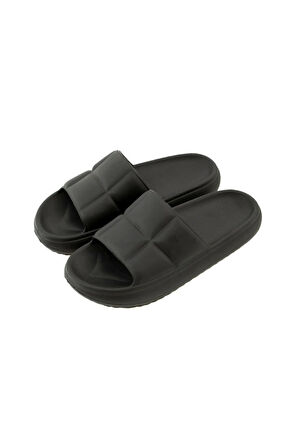 Kareli Yumuşak Tabanlı Unisex Slide Bahçe Plaj Havuz Deniz Yazlık Günlük Terlik