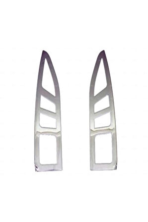 Citroen Berlingo Uyumlu Krom Stop Çerçeve 2 Parça 2008-2012 Arası Paslanmaz Çelik