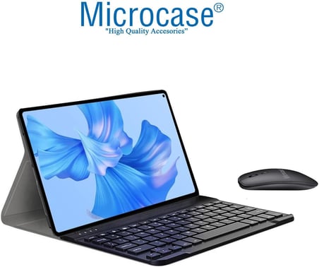 Huawei Matepad 11.5 inch Tablet Bluetooth Klavye ve Mouse + Standlı Kılıf - BKK6