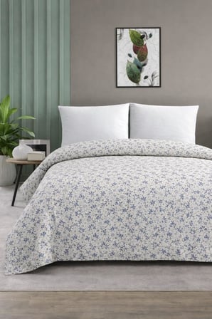 Çift Kişilik Pike Yatak Örtüsü%100 Pamuk 220x230 Fayans