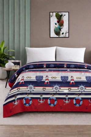 Çift Kişilik Pike Yatak Örtüsü%100 Pamuk 220x230 Fayans