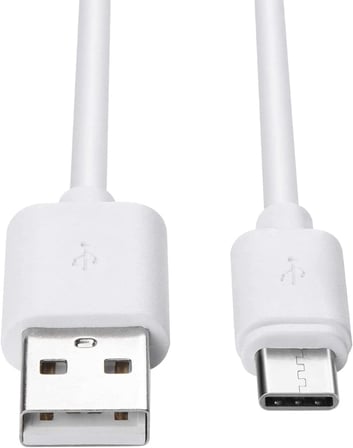 Type-C Şarj Kablosu 18W 3.0A Type c to USB Hızlı Şarj Kablosu Tonex, Beyaz
