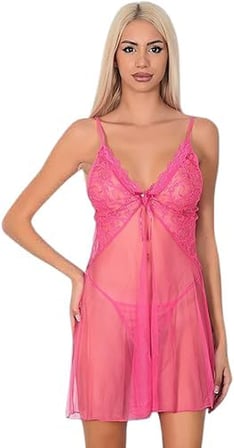 Evadne Gecelik Takım-3317 PEMBE L-XL