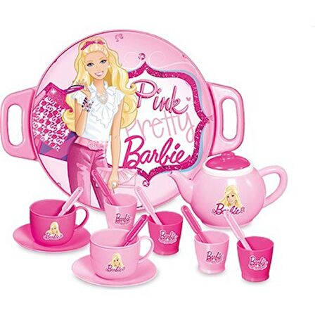 Barbie Tepsili Çay Set