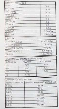 Pawpaw Yetişkin Kedi Maması Gurme 1 KG