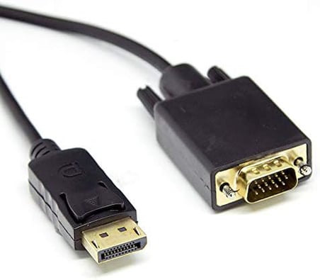 1.8m Display Port to VGA Kablo (DK-CB-DPXVGAL180), Siyah