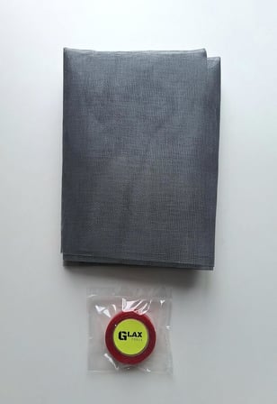 Sineklik Pratik Hazır Fiber Sineklik 100CM x 65CM + Çift Taraflı Silikon Bant 2m. (Pencere Tek Kanat)