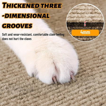 kendinden yapışkanlı kedi tırmalama halısı, kendinden yapışkanlı, kesilebilir, kedi duvarı, kedi tırmalama tahtaları, kedi tırmalama tahtaları, çizilmeye karşı koruma (haki, 40 x 200 cm)