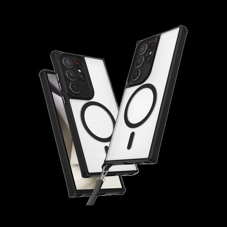 Samsung Galaxy S24 Ultra Kılıf Enka Magsafe Silikon Kılıf - Siyah